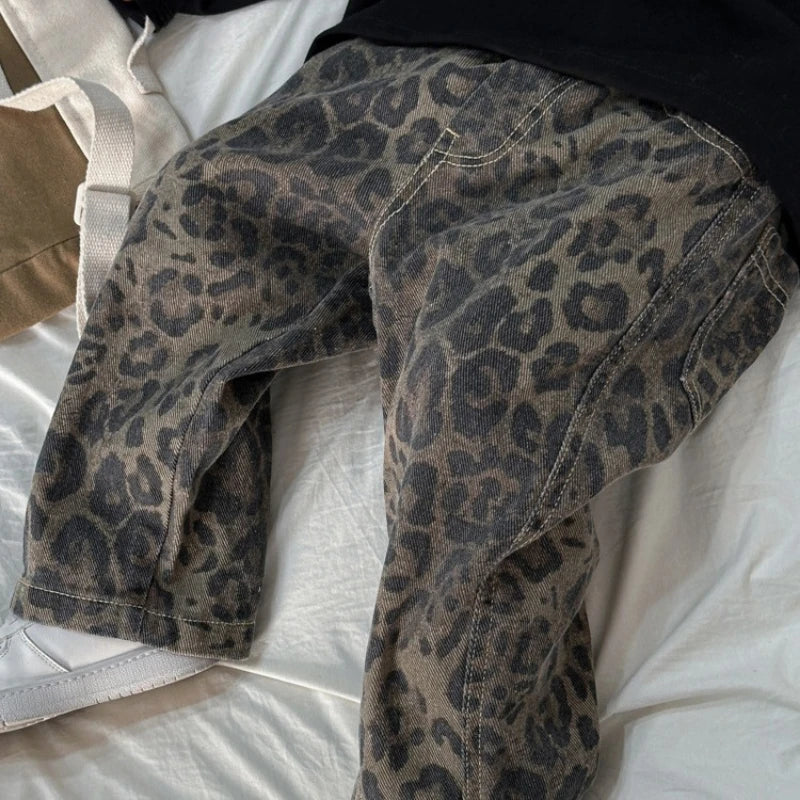 Animal Print Khaki Jean