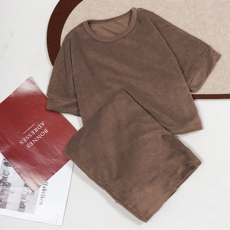 Apparel Collection, 3/4 Sleeve T-Shirt and Wide Legged Trouser 2pcs Set