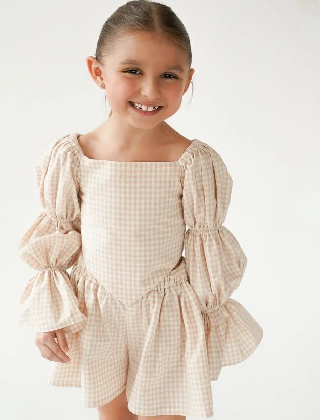 The French Plaid Two-piece Set