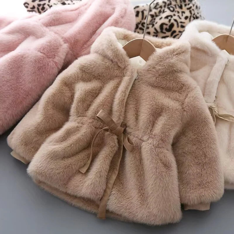 Apparel Collection, Plush Fur Hooded Coat.