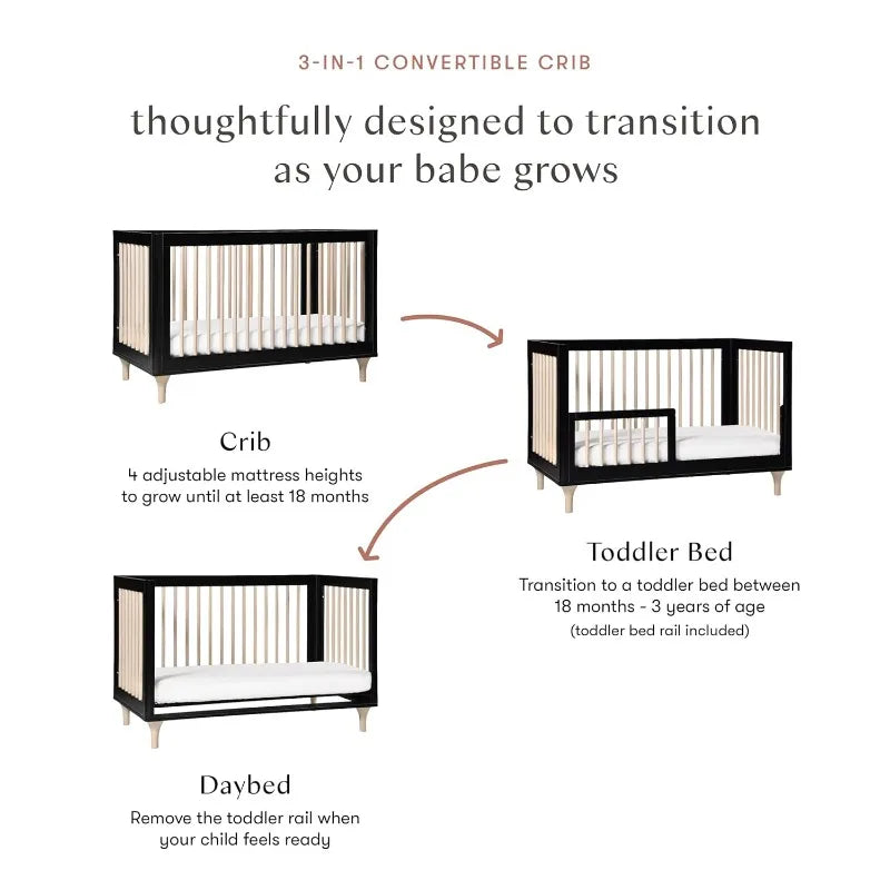 Nursery Collection, 3-in-1 Convertible Crib