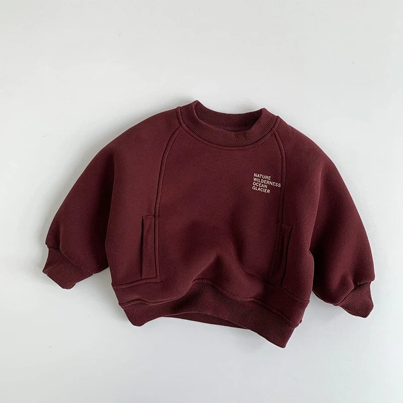 Fleece lined cosy sweatshirt