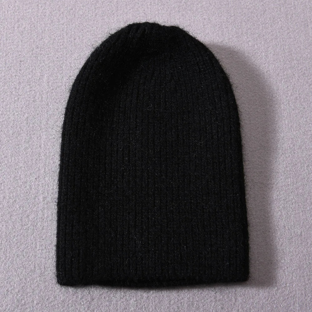 Newborn Winter Warm Cashmere Hat with Real Raccoon Fur Pom-Pom