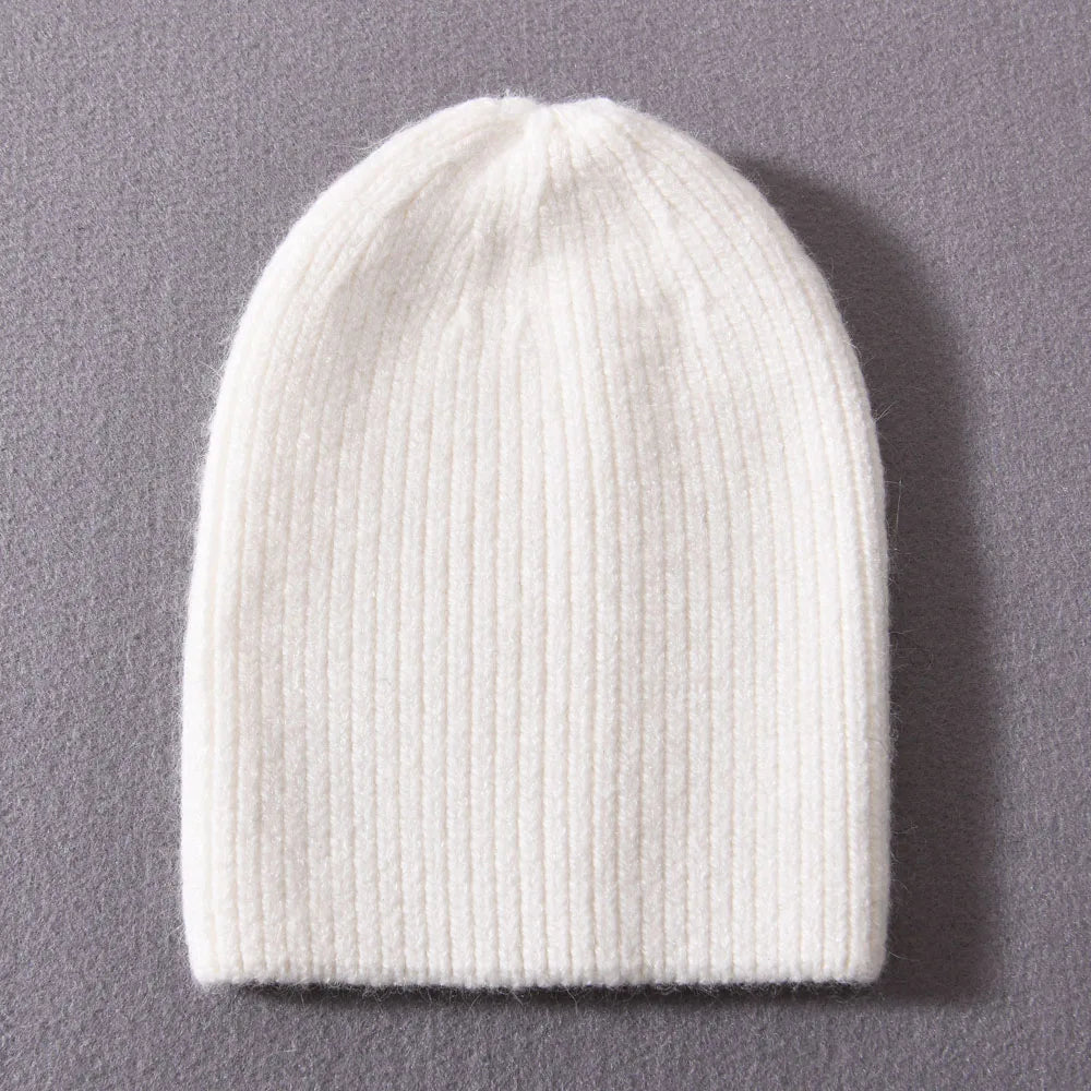 Newborn Winter Warm Cashmere Hat with Real Raccoon Fur Pom-Pom