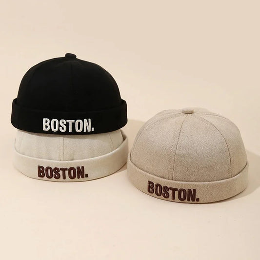 Embroidery Letter Baby Dome Cap