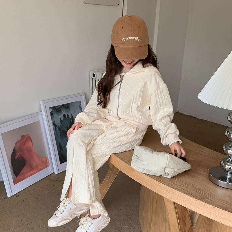 Apparel Collection, The ultimate two piece lounge set (Zip-up hoodie and flared trousers)