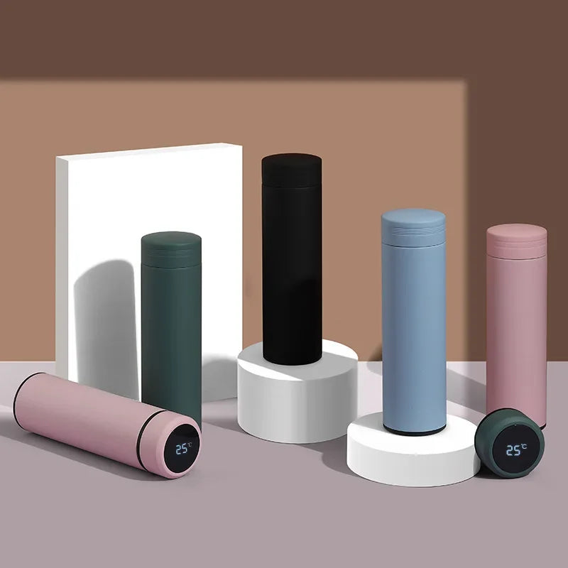 Smart Stainless Steel Thermos Temperature Display Leakproof Vacuum Flask