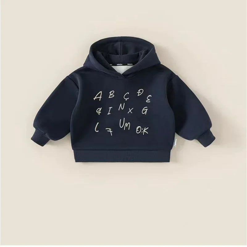 Apparel Collection 2025, Navy Alphabet Hoodie