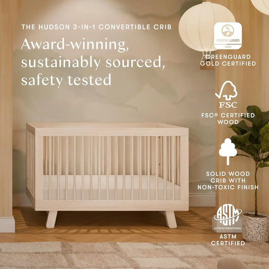 Hudson 3-in-1 Convertible Baby Bed