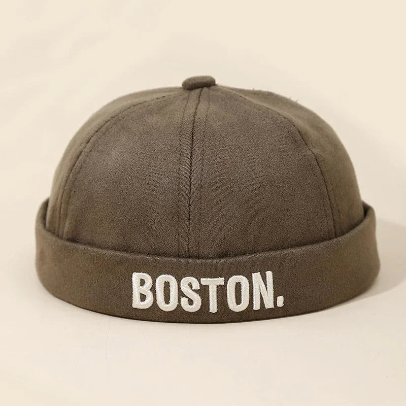 Embroidery Letter Baby Dome Cap