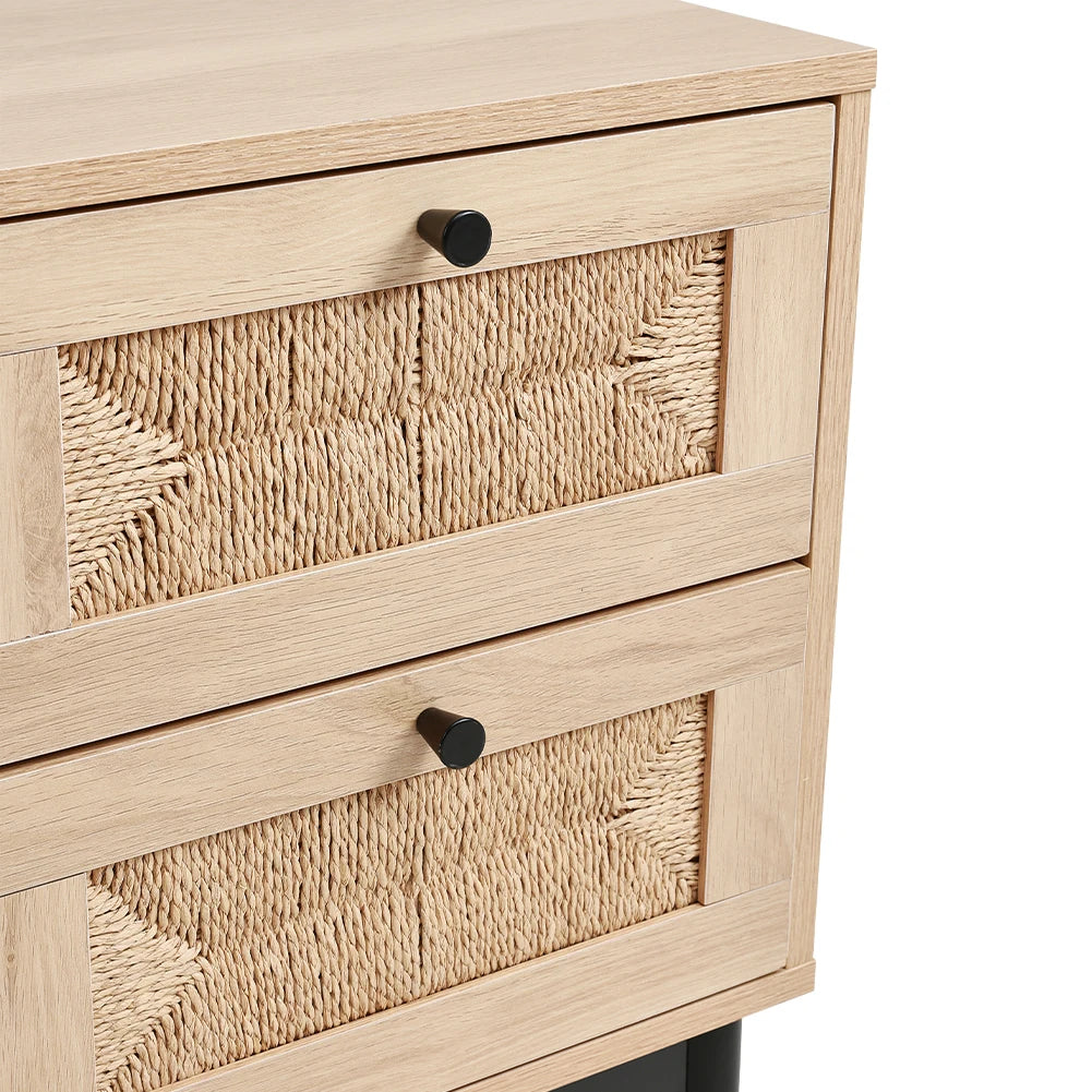 Woven Accent Cabinet (Two or Three Draw)