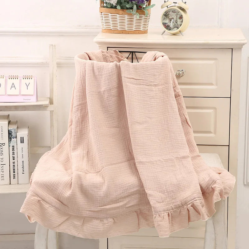 Nursery Collection, Adorable Organic Ruffled Blanket