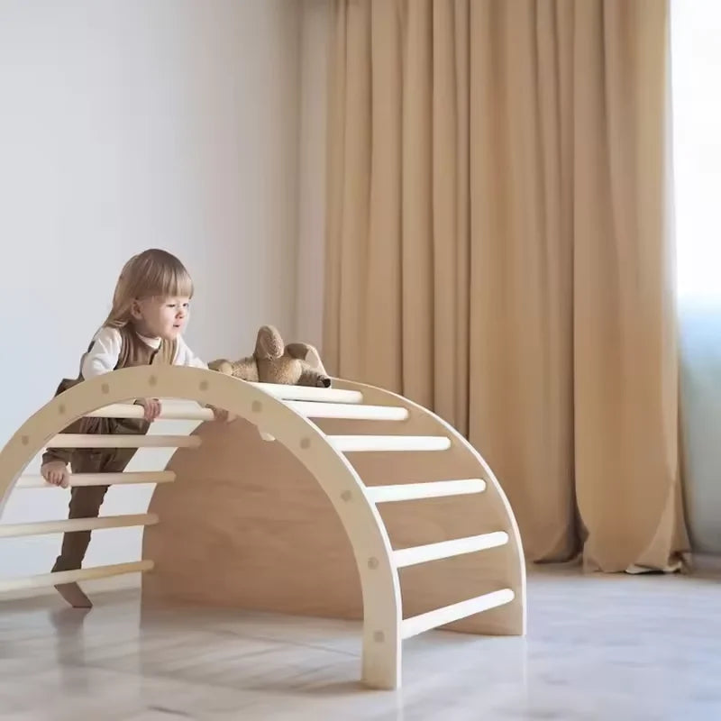 Nursery Collection, Children's Multiple Purpose, Rocking Chair, Wooden Arch Climbing Frame and Desk