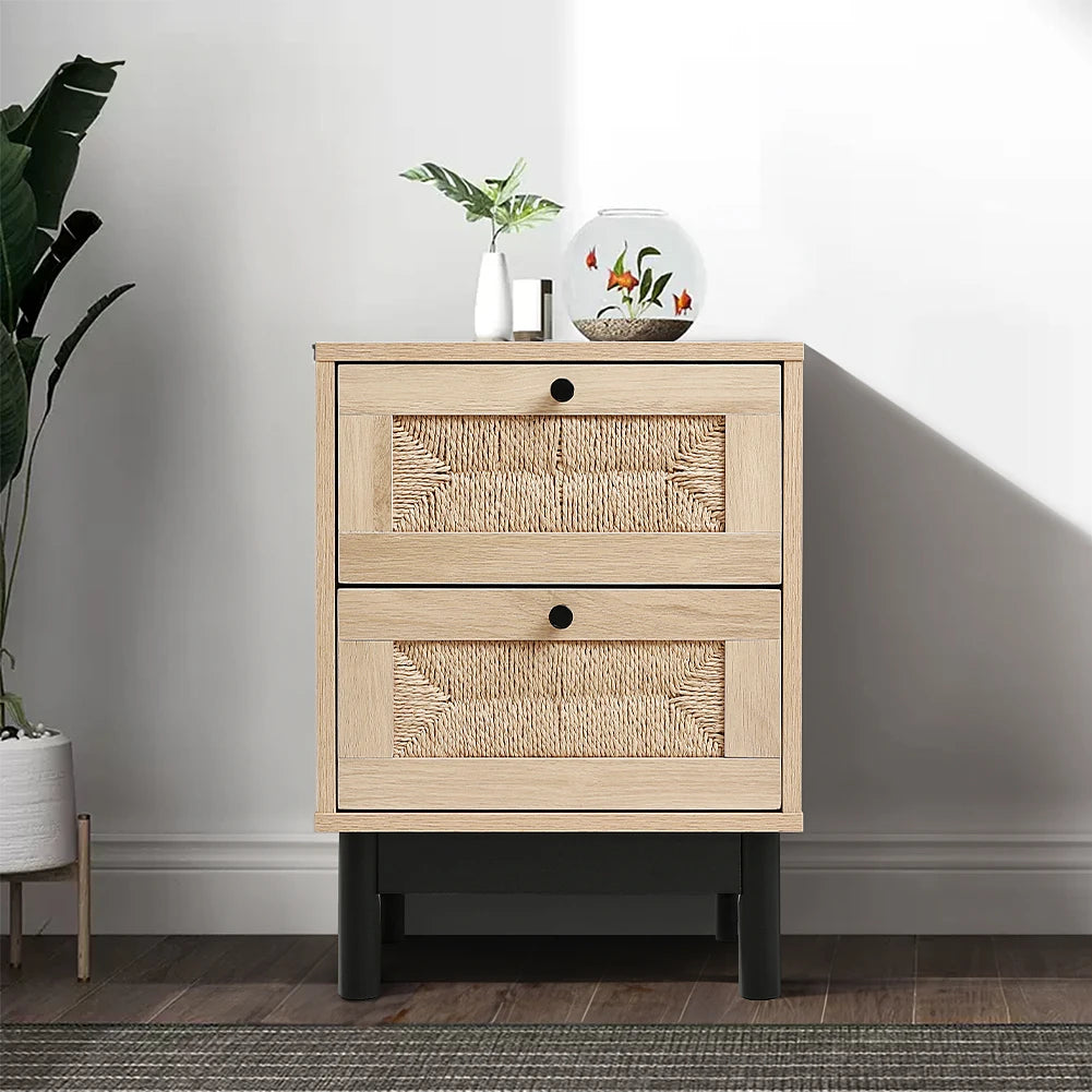 Woven Accent Cabinet (Two or Three Draw)