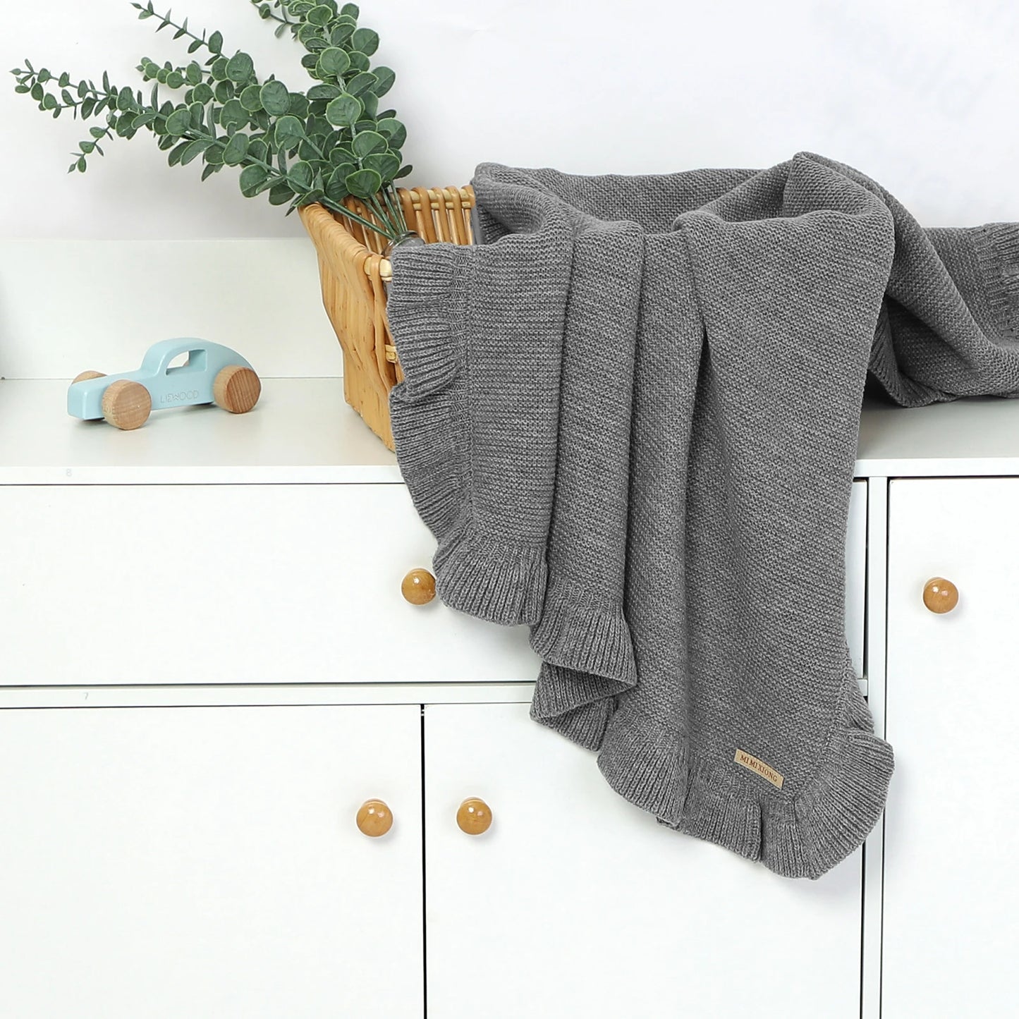 Nursery Collection 2025, Adorable knitted ruffled blanket