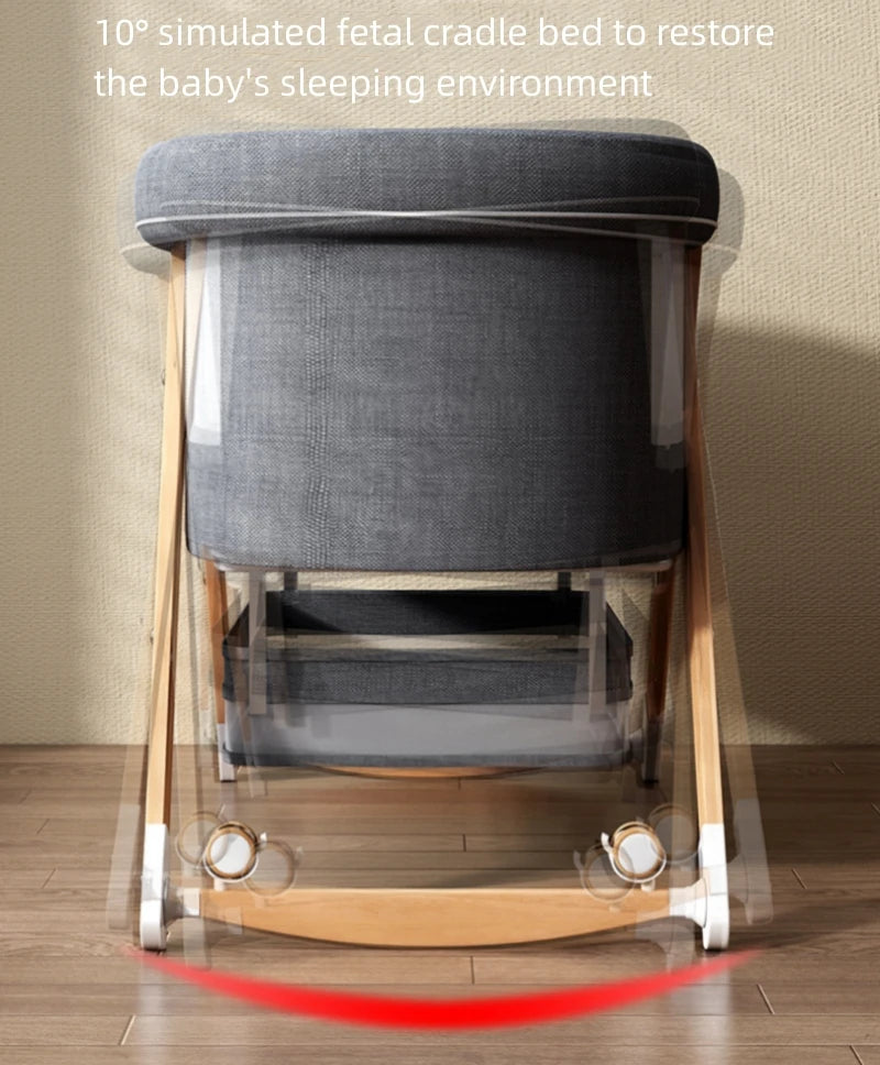 Multifunctional Wooden Baby Bassinet /Crib