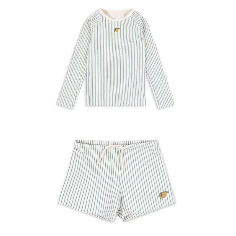 Swimwear Separates — Seahorse & Striped Lemon