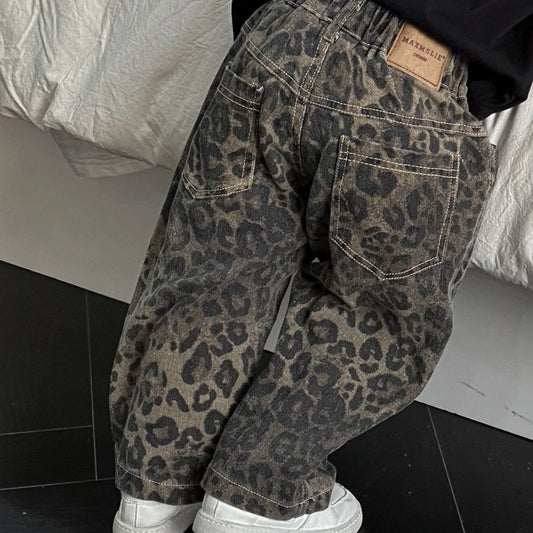 Animal Print Khaki Jean