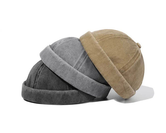 Washed Docker Beanie Cap