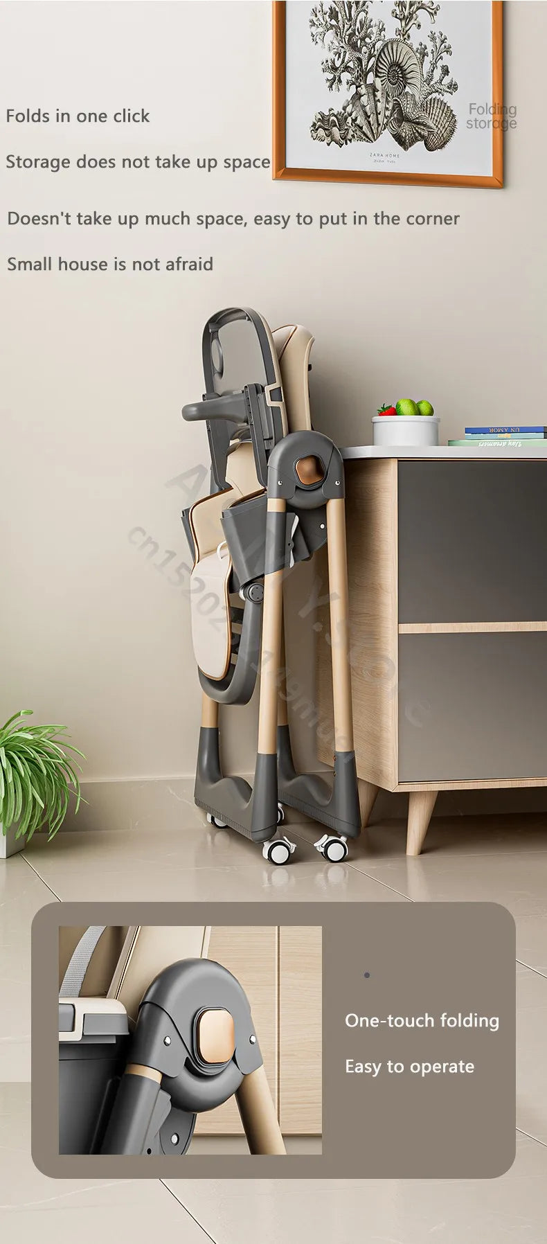 Nursery Collection, Limited Edition Child's Multifunctional Foldable Dinning Chair