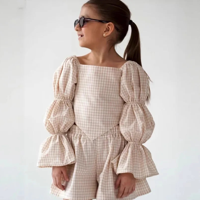 The French Plaid Two-piece Set