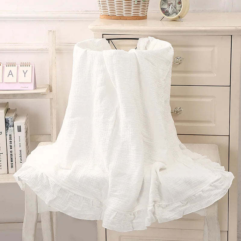 Nursery Collection, Adorable Organic Ruffled Blanket