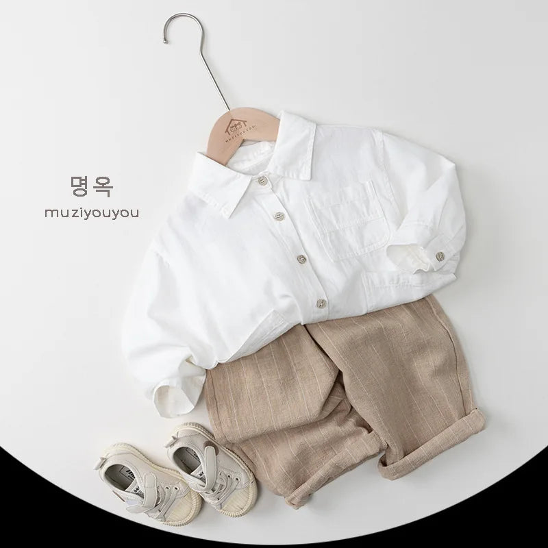 Linen Vertical Stripe Trouser