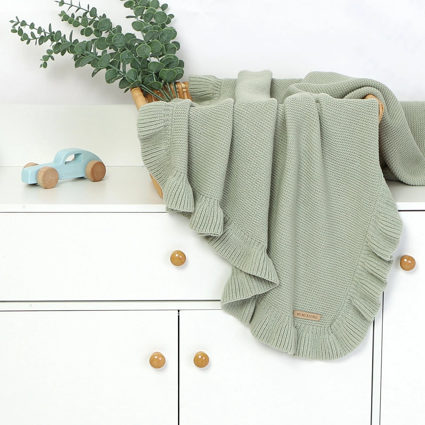 Nursery Collection 2025, Adorable knitted ruffled blanket