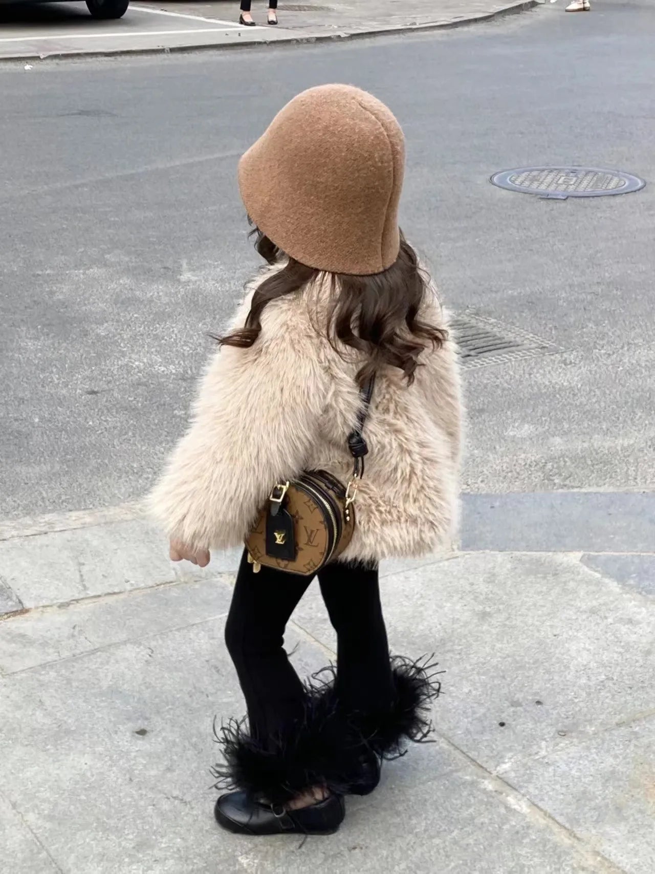 Apparel Collection, Faux Fur Plush Coat