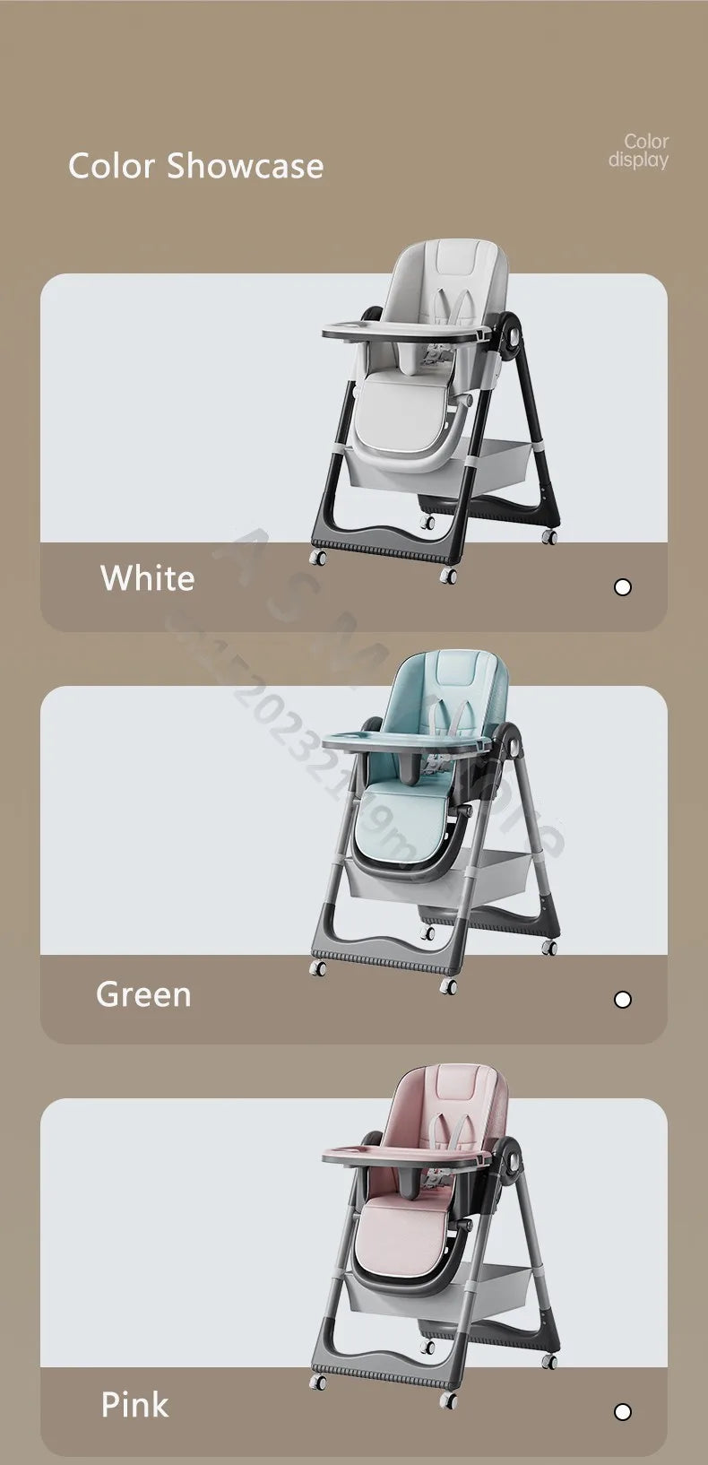 Nursery Collection, Limited Edition Child's Multifunctional Foldable Dinning Chair