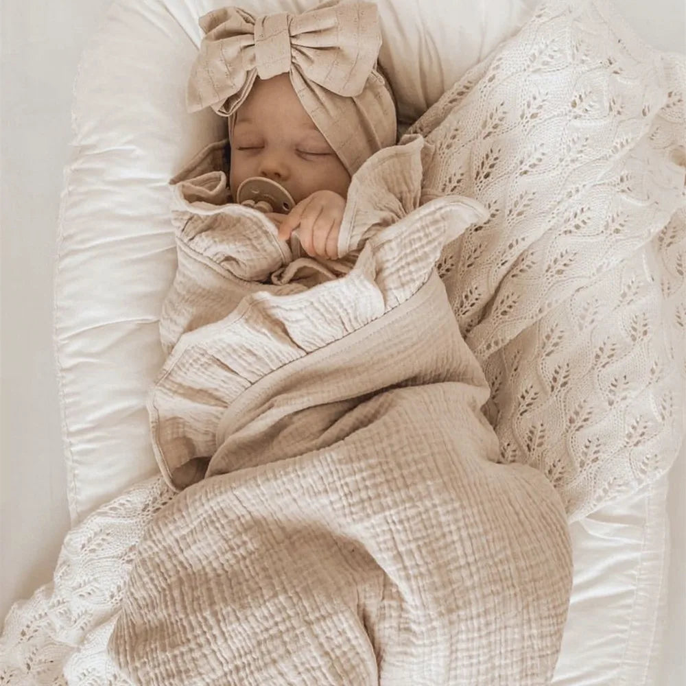 Nursery Collection, Adorable Organic Ruffled Blanket