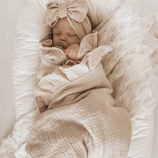 Nursery Collection, Adorable Organic Ruffled Blanket