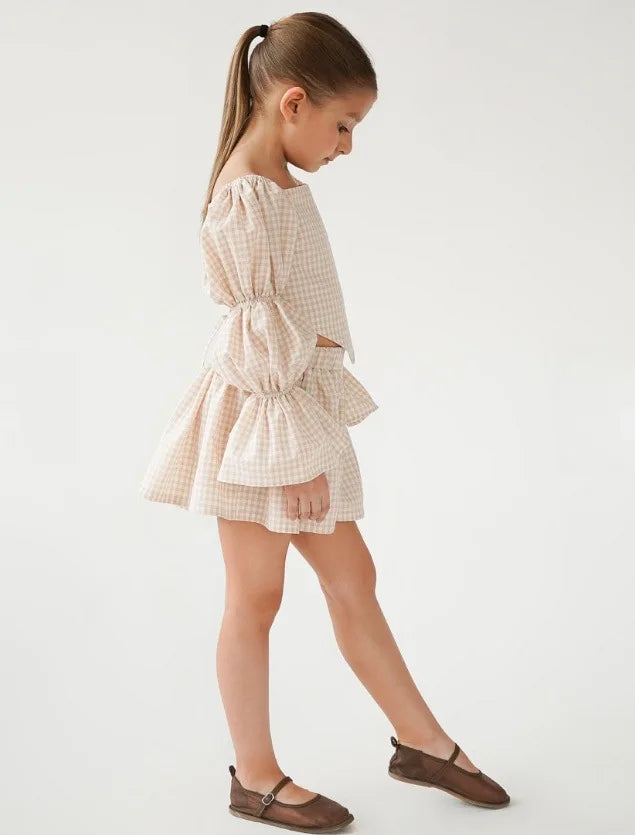 The French Plaid Two-piece Set