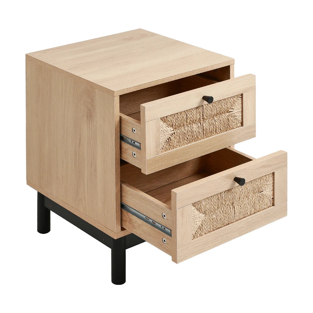 Woven Accent Cabinet (Two or Three Draw)