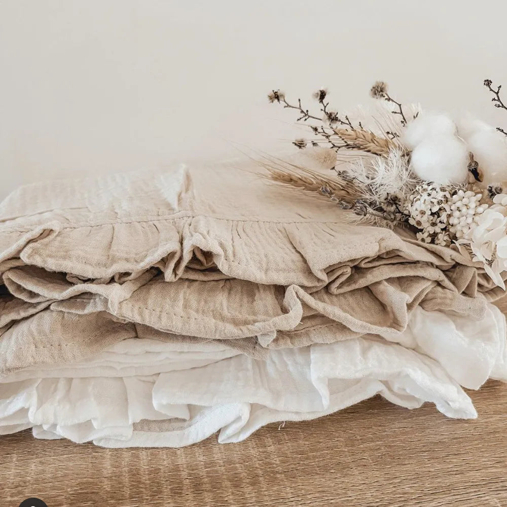 Nursery Collection, Adorable Organic Ruffled Blanket