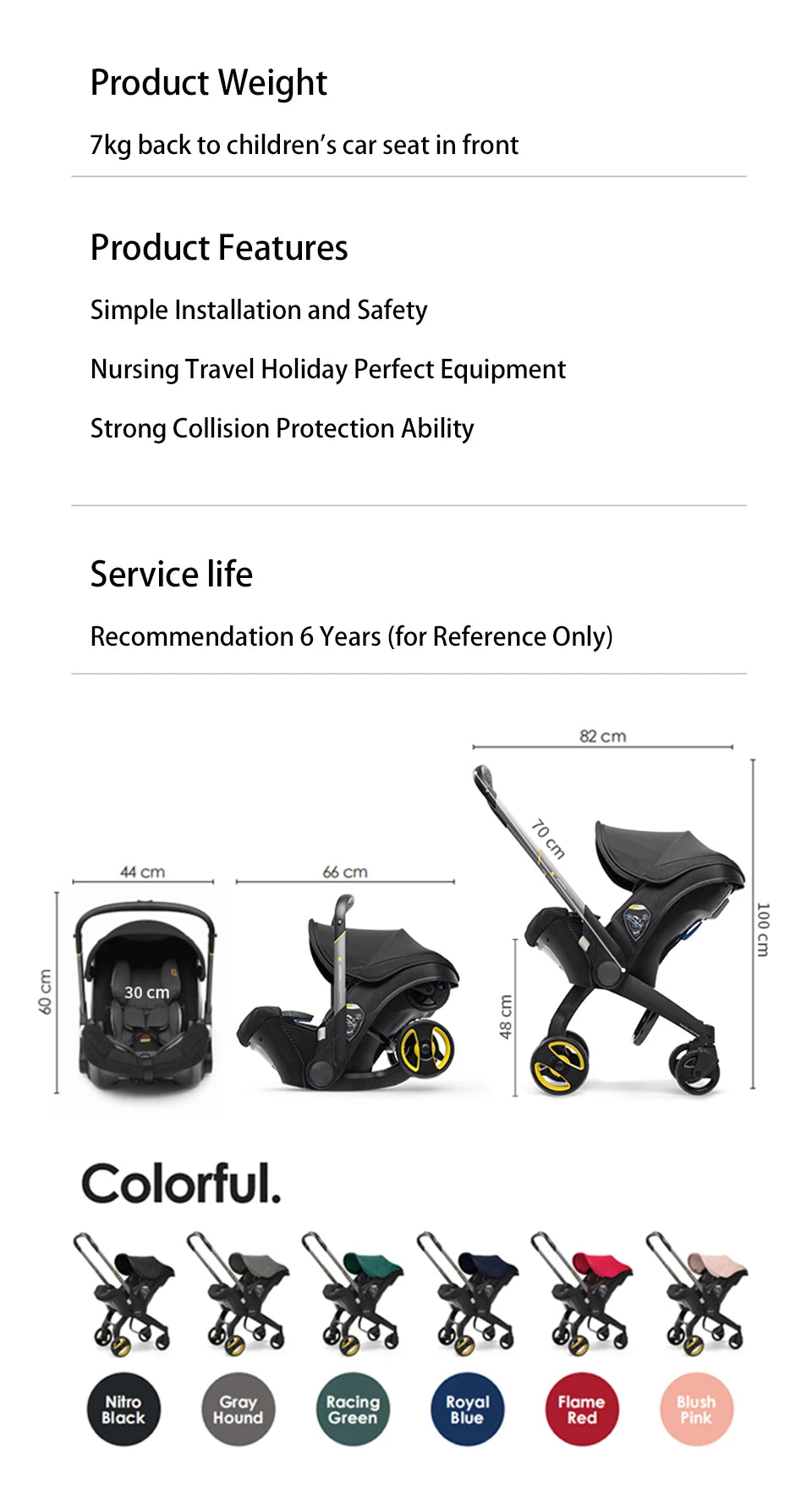 4 in 1 Baby Stroller