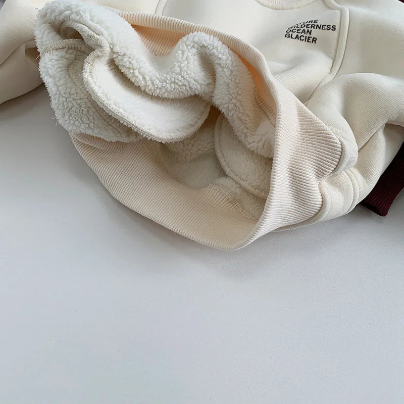 Fleece lined cosy sweatshirt