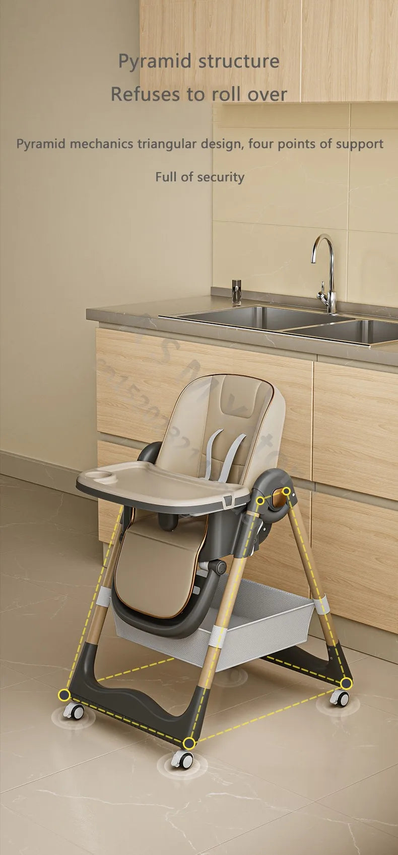 Nursery Collection, Limited Edition Child's Multifunctional Foldable Dinning Chair