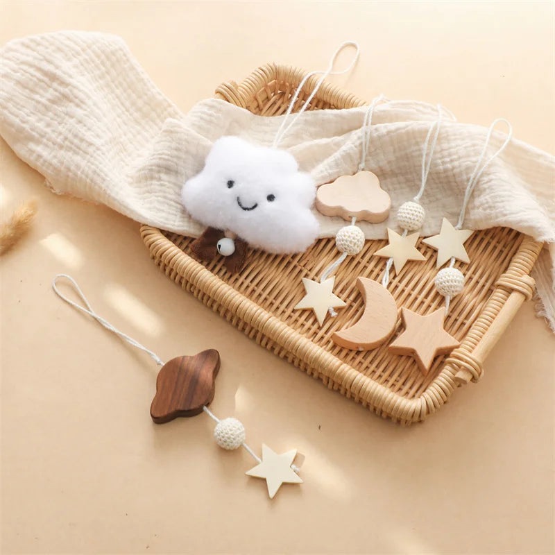 Nursery Collection, Newborn Activity Gym Frame with Star Cloud Hanging Pendants