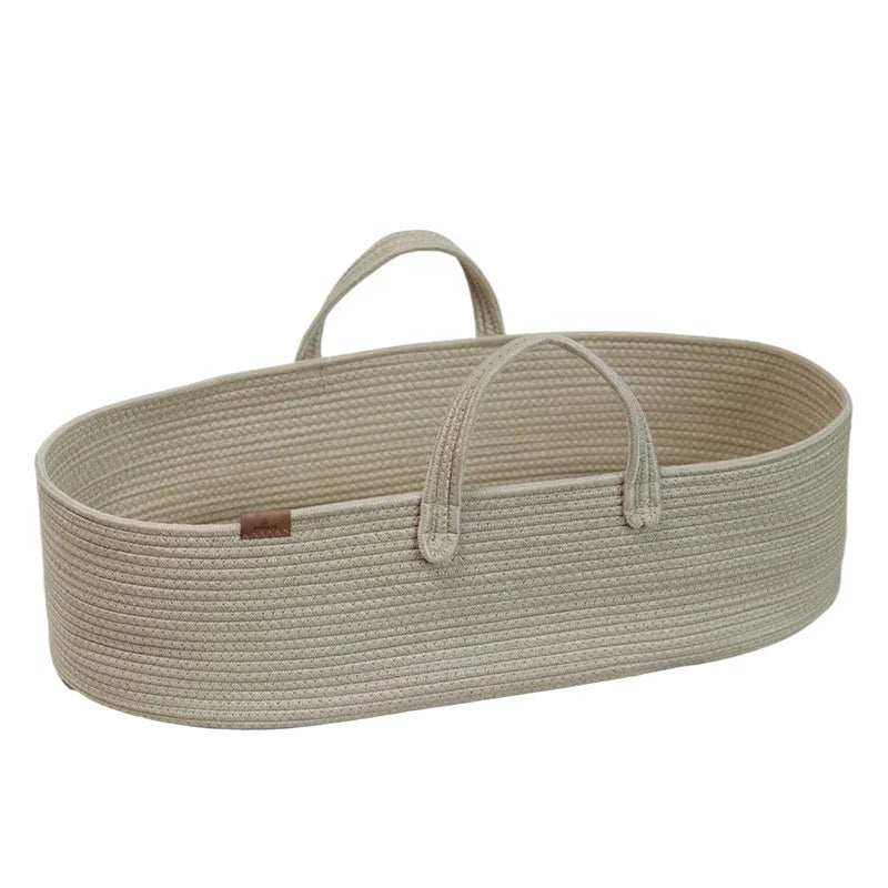 Nursery Collection, Baby Bassinet Cradle with Mattress