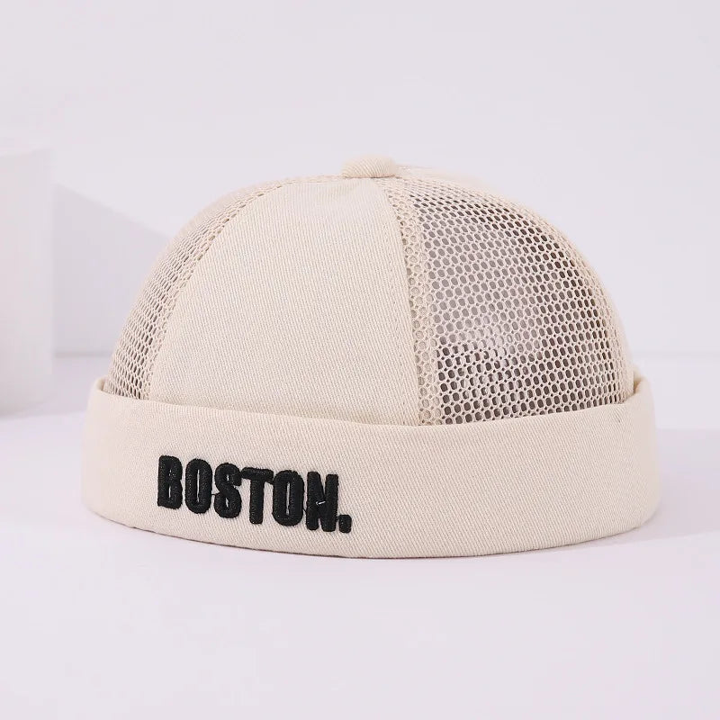 Embroidery Letter Baby Dome Cap