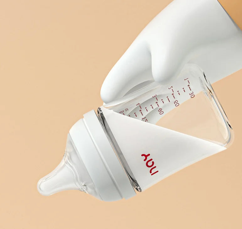 Feed With Me, Newborn Anti Choking Glass Milk Bottle