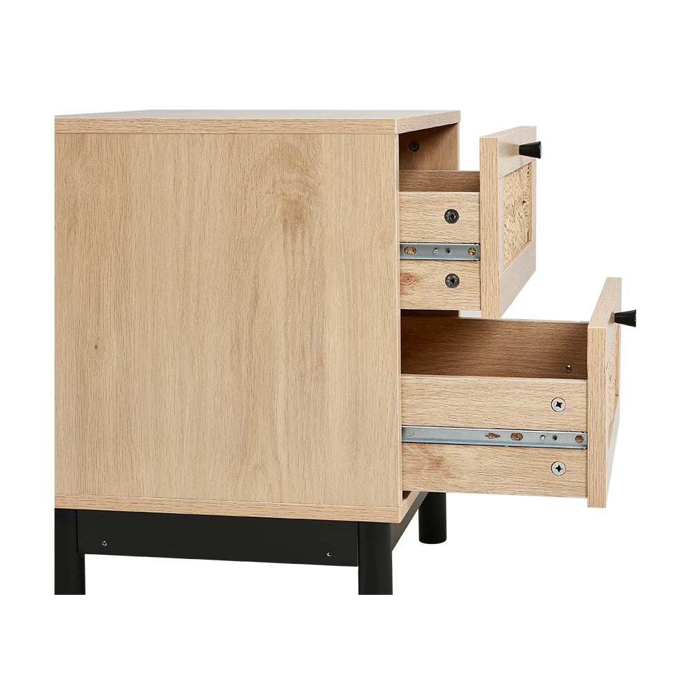 Woven Accent Cabinet (Two or Three Draw)