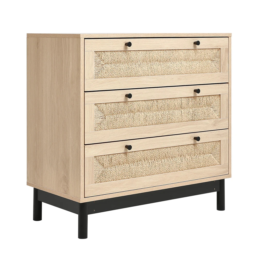 Woven Accent Cabinet (Two or Three Draw)