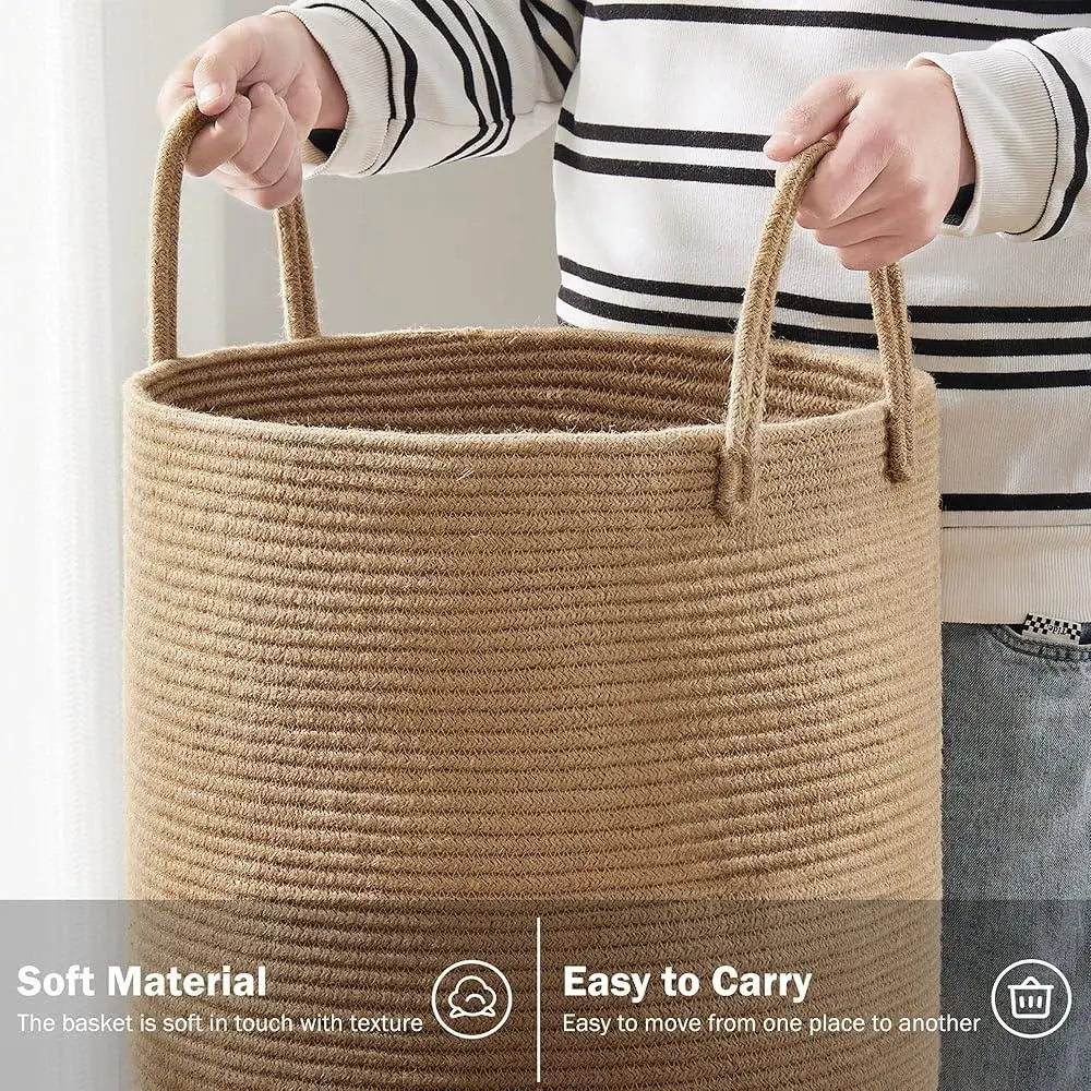 Nursery Collection, Natural Jute Rope Laundry Basket (Styling your nursery)
