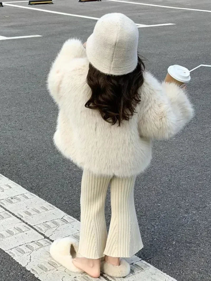 Apparel Collection, Faux Fur Plush Coat