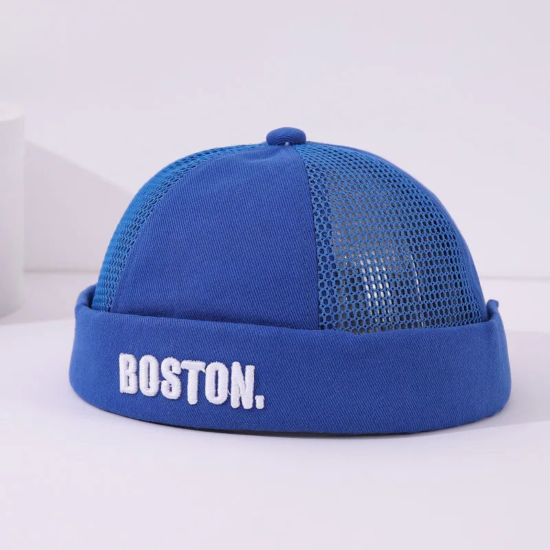 Embroidery Letter Baby Dome Cap