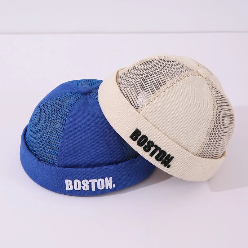 Embroidery Letter Baby Dome Cap