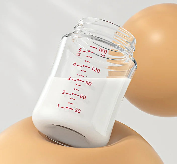 Feed With Me, Newborn Anti Choking Glass Milk Bottle