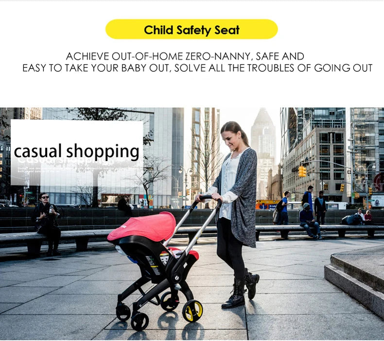Baby Travel Stroller 3 in 1 With Car Seat/ Foldable Pram